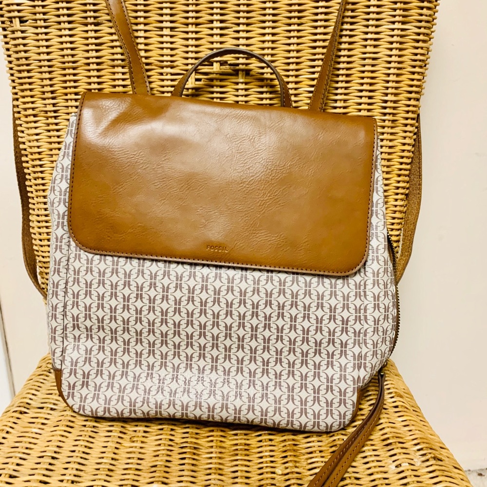 Leather Backpack Purse by Fossil